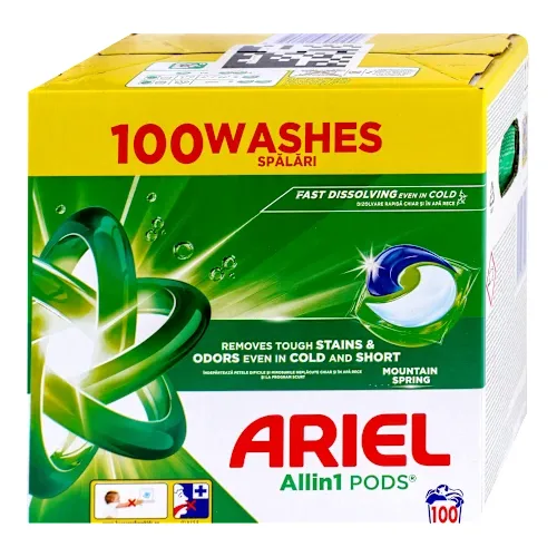 Tablete za pranje veša ARIEL PODS Mountain spring  2x50kom