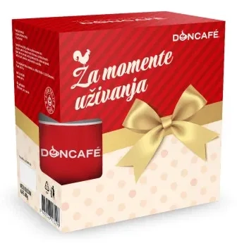 Domaća kafa DONCAFE Moment poklon set 2x200g + magic šolja