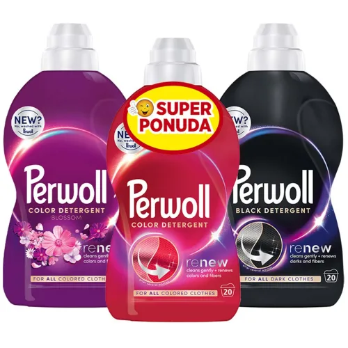 Tečni det.za pr.veša PERWOLL triopack 3x1l