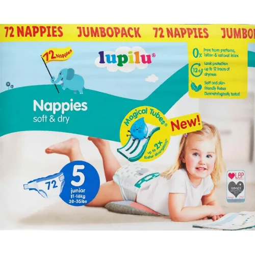 Pelene za bebe LUPILU  junior 5 72kom