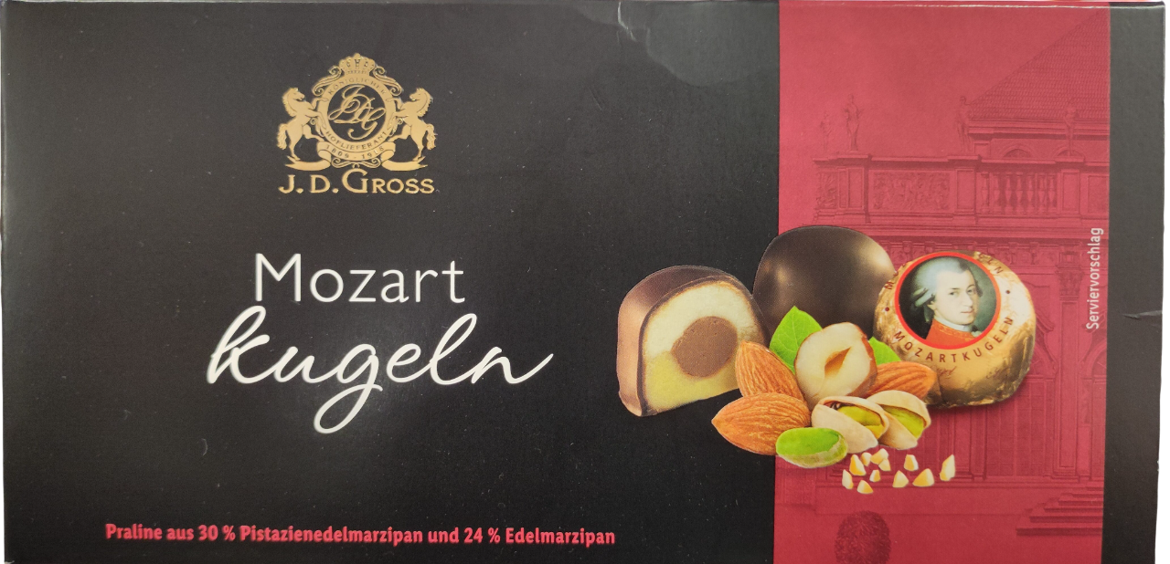 Praline J.D. GROSS Mocart kugle 200g