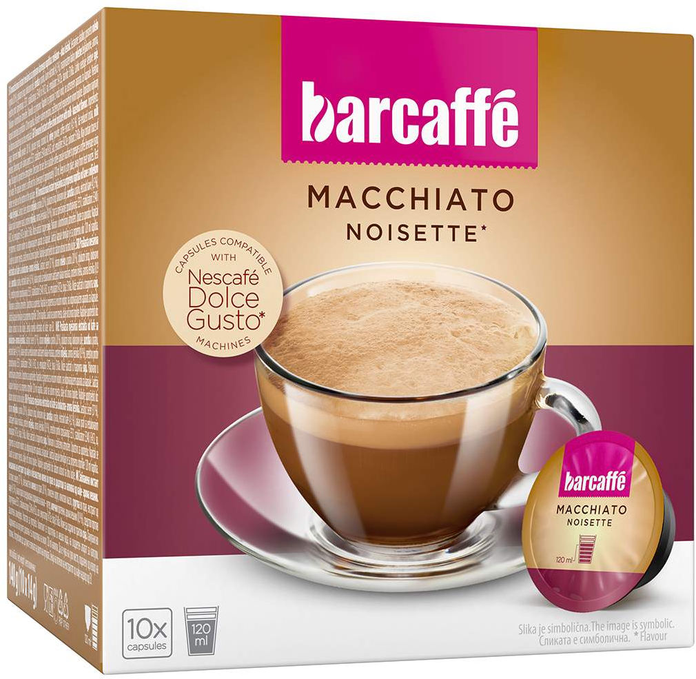 Kapsule za kafu BARCAFFE Macchiato noisette Dolce gusto  10kom