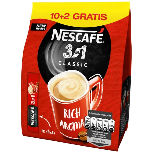Instant kafa NESCAFE 3u1 classic 16,5g 10+2 gratis