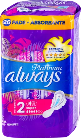Higijenski ulošci ALWAYS Platinum Super higijenski  26kom