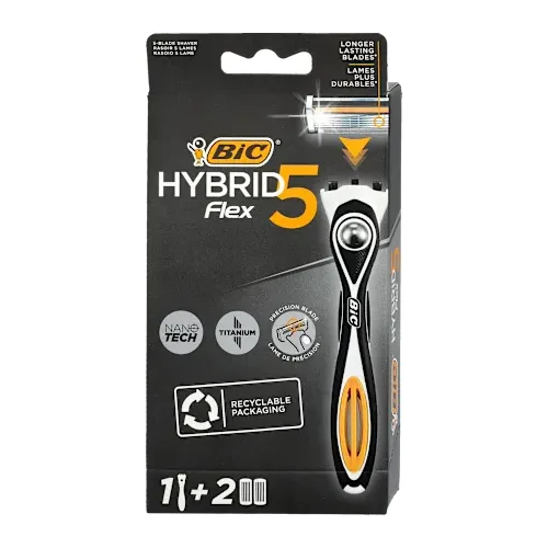 Setovi za brijanje BIC Flex5 Hybrid Brijač za muškarce  drška + 2 dopune, 1 kom