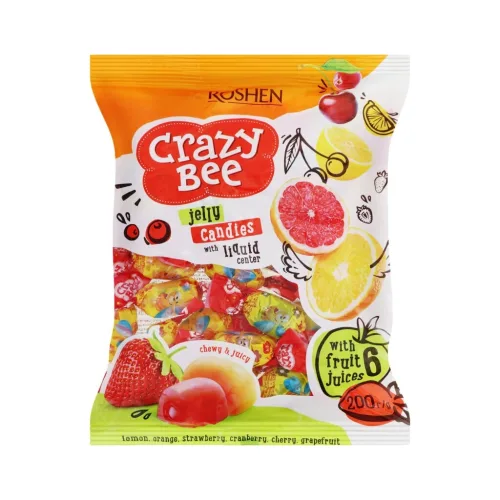 Gumene bombone ROSHEN Crazy bee voćni mix 200g