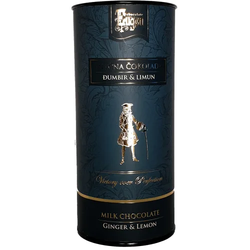Čokolada EUGEN crna mini choco tube ginger & lemon 100g
