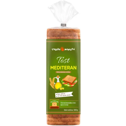 Hleb tost Mediteran TVOJIH 5 MINUTA 500g