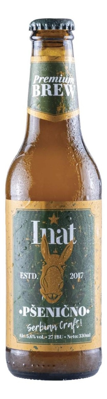 Pivo INAT pšenično 5,6% 0,33l