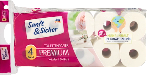 Toalet papir SANFT&SICHER premium 4sloja 10kom
