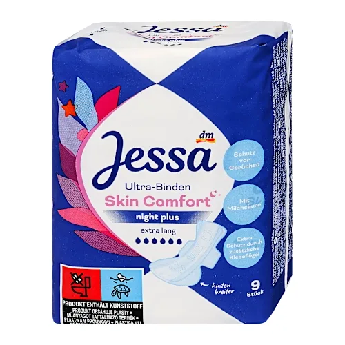 Higijenski ulošci JESSA Skin comfort noćni ciklusni  9kom