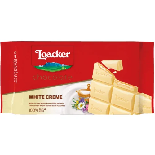 Čokolada LOACKER bela 87g