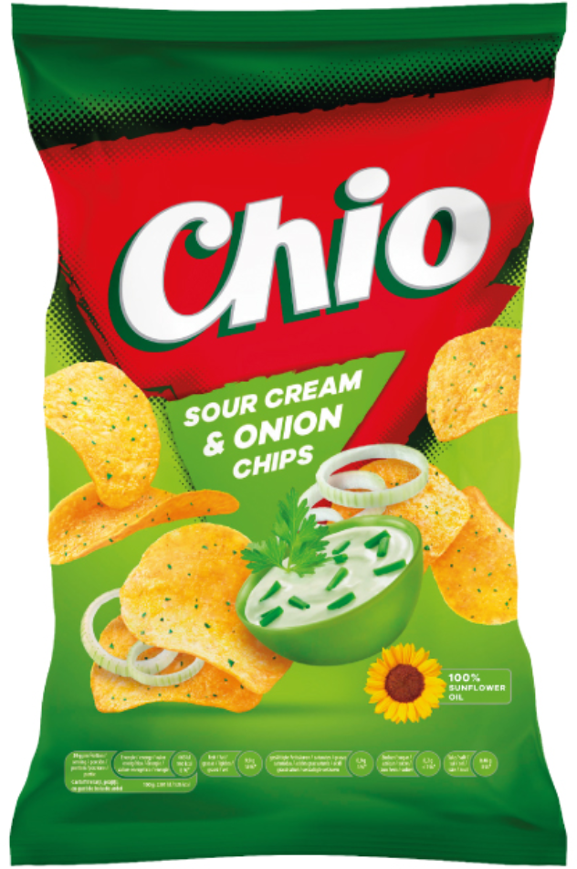Čips CHIO  sour cream & onion 130g