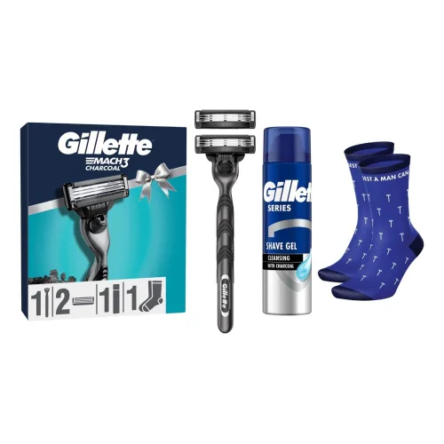 Setovi za brijanje GILLETTE set Mach3 (brijač, gel za brijanje 200ml i čarape)
