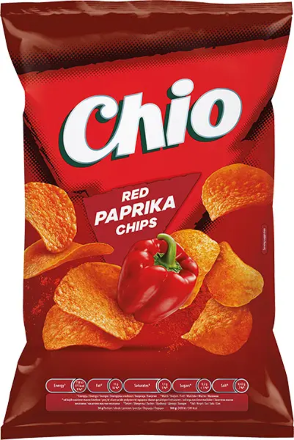 Čips CHIO  red paprika 130g