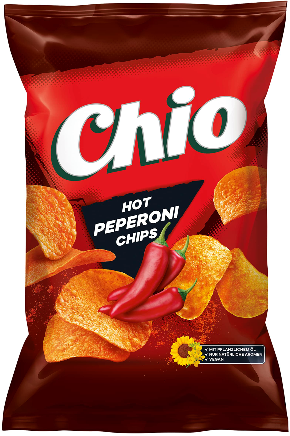 Čips CHIO  hot pepperoni 130g
