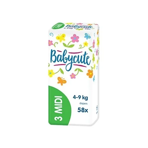 Pelene za bebe BABYCUTE Midi 3 58kom