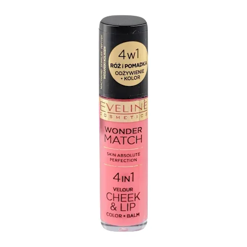 Balzam za usne EVELINE wonder match 4in1 tečno rumenilo i balzam za usne - 03, 4,5 ml