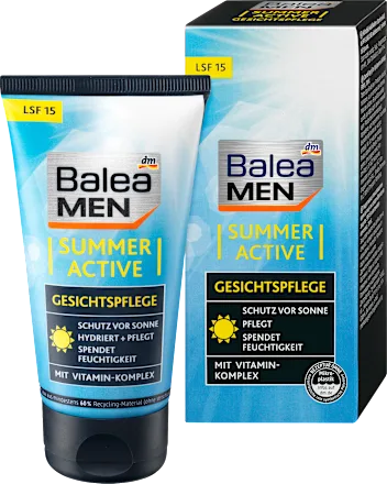 Krema za lice BALEA MEN summer active SPF 15, 75 ml