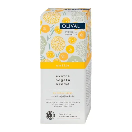 Krema za lice OLIVAL ekstra bogata noćna - smilje, 50 ml