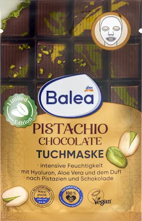Maska za lice BALEA u maramici- Pistachio Chocolate, 1 kom