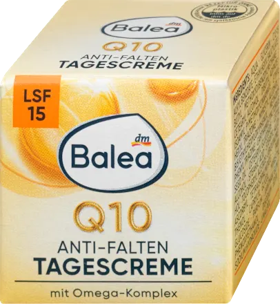 Krema za lice BALEA Q10 dnevna protiv bora SPF 15, 5 ml