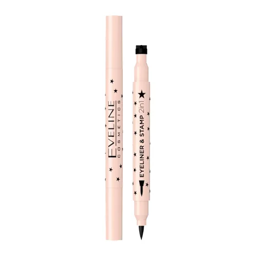 Ajlajner EVELINE COSMETICS eyeliner & stamp 2in1 pečat u obliku zvezde i ajlajner, 6,5 g
