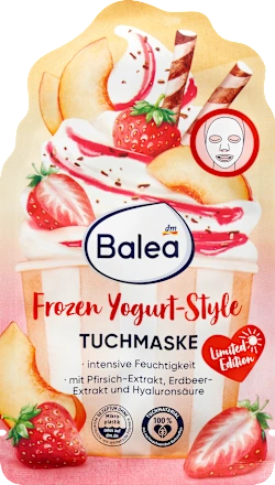 Maska za lice BALEA Frozen Yogurt-Style  u maramici, 1 kom