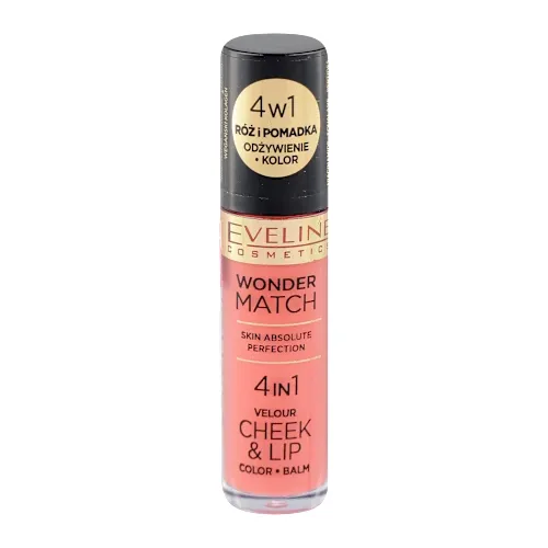 Balzam za usne EVELINE wonder match 4in1 tečno rumenilo i balzam za usne- 01, 4,5 ml
