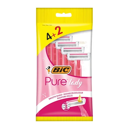 Ženski brijač  BIC Pure 3 Lady Pink  4kom + gratis 2kom