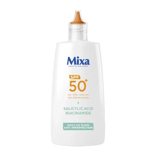 Krema za lice MIXA dnevni UV fluid za kožu sklonu nepravilnostima SPF 50+, 40ml