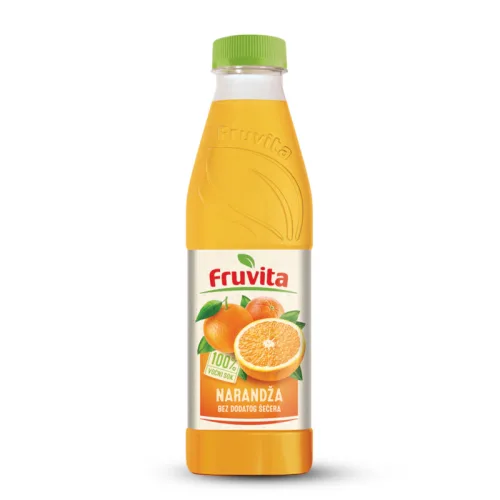 Negazirani sok FRUVITA narandža premium 100% 0.75l