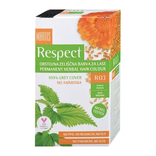 Farba za kosu RESPECT tamno smeđa 03