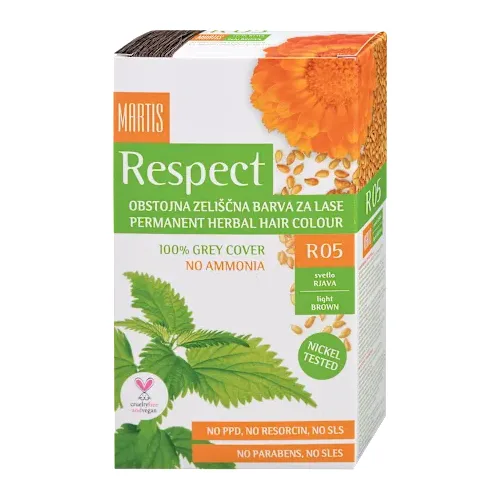 Farba za kosu RESPECT svetlo smeđa 05