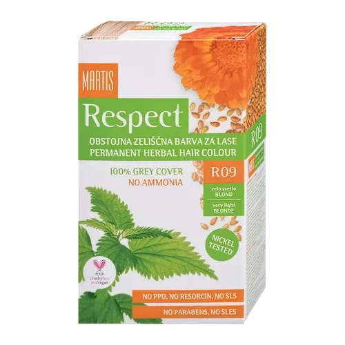 Farba za kosu RESPECT vrlo svetlo plava 09