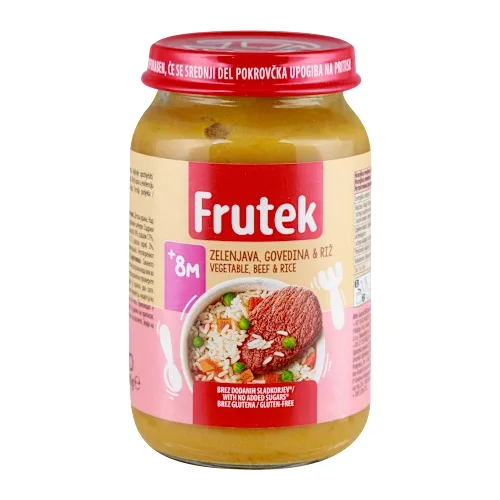 Kašice FRUTEK povrće, govedina i pirinač kašica 190 gr