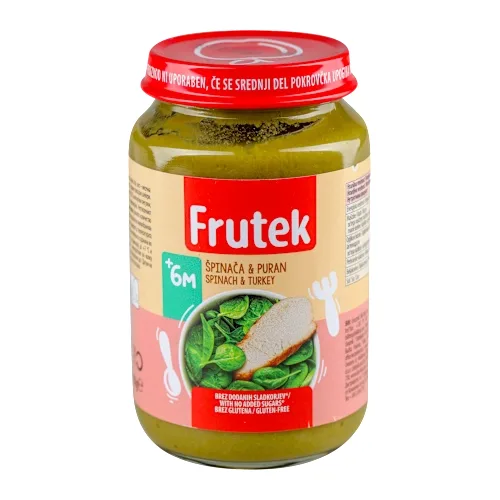Kašice FRUTEK spanać i ćuretina kašica 190 gr