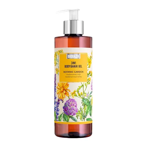 Gel za tuširanje i šampon za kosu BIOBAZA Botanic Garden 3u1 400ml
