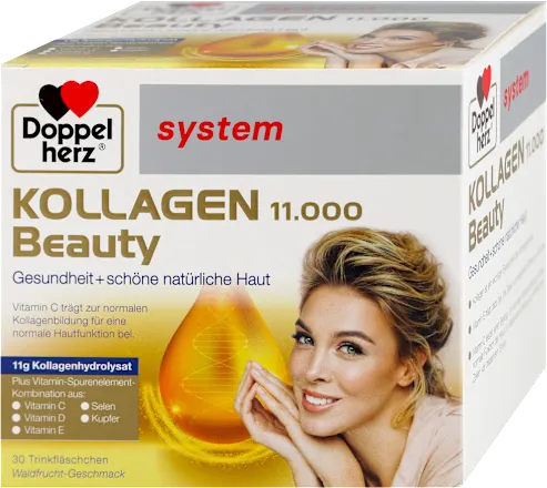Koža, kosa i nokti DOPPELHERZ System Kollagen 11000 Beauty ampule 30x25ml