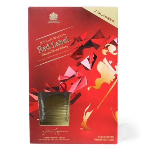 Viski  JOHNNIE WALKER Red 0,7l + 2 čaše