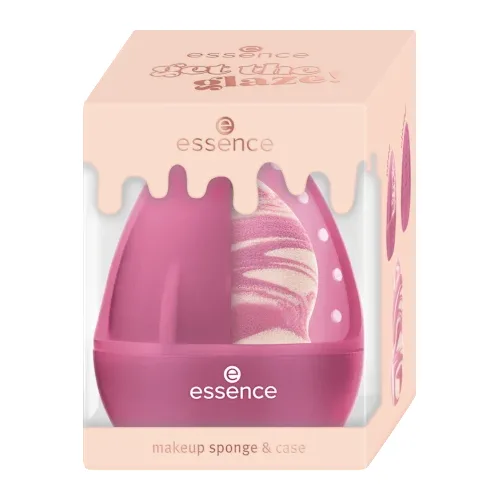 Četkice za šminku ESSENCE Get The Glaze! Makeup Sunđer i kutijica 01 Bake It & Glaze It