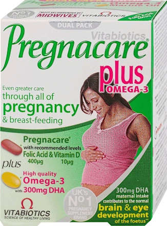 Preparati za žene VITABIOTICS Pregnacare Plus, 28 tableta i 28 mekih kapsula