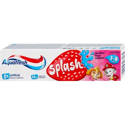Pasta za zube AQUAFRESH Kids splash jagoda menta 3-8, 50ml