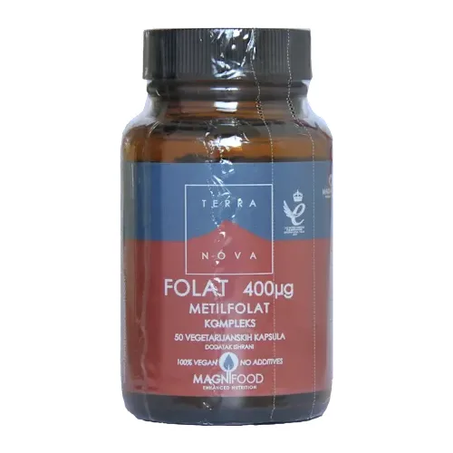 Vitamini i minerali TERRANOVA Folat Metilfolat 400Âµg kompleks A50