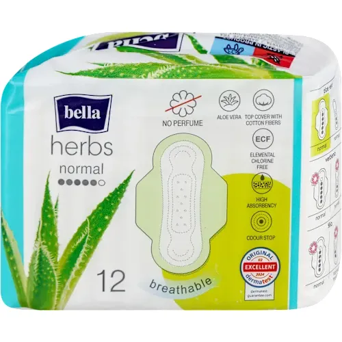 Higijenski ulošci BELLA herbs aloe vera sa krilcima 12 komada