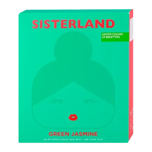 Setovi za negu tela BENETTON Sisterland Green Jasmine ( edt 80ml +losion za telo 75ml =
