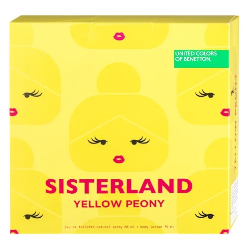 Setovi za negu tela BENETTON sisterland yellow peony ( edt 80+bl 75ml )
