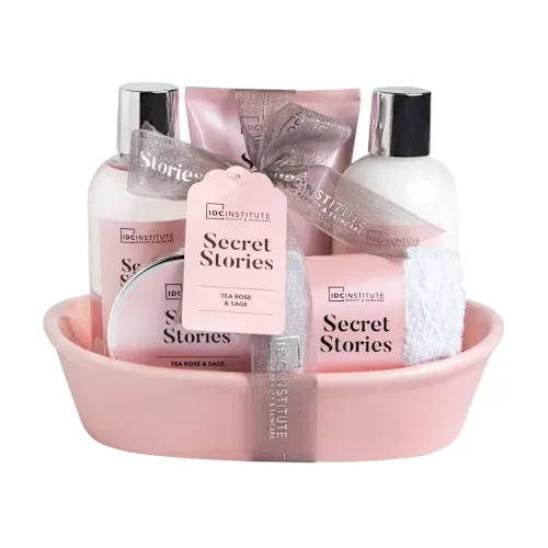 Setovi za negu tela IDC INSTITUTE Idc ženski poklon set za telo ( gel 100ml + losion 100ml + losion za ruke 80ml + kupka 30g)