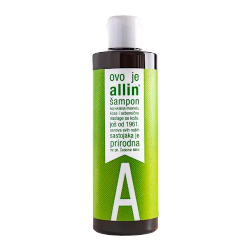 Šampon za kosu ALLIN uklanja masnoću kose i seboreične naslage sa kože 200ml