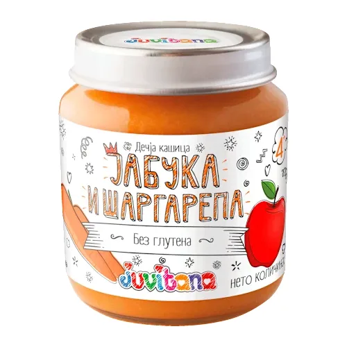 Kašice JUVITANA kašica od jabuke i mrkve 128g